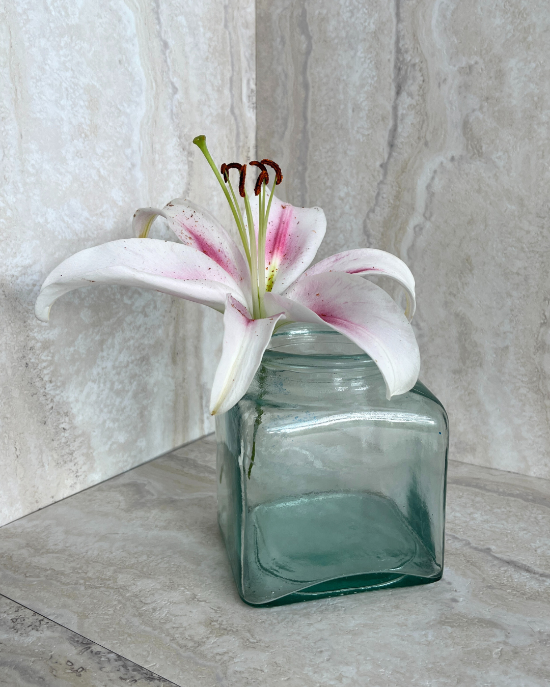 Square Glass Vase