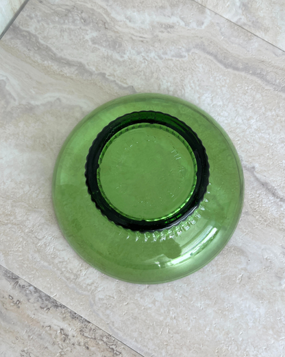 Vintage Green Glass Bowl