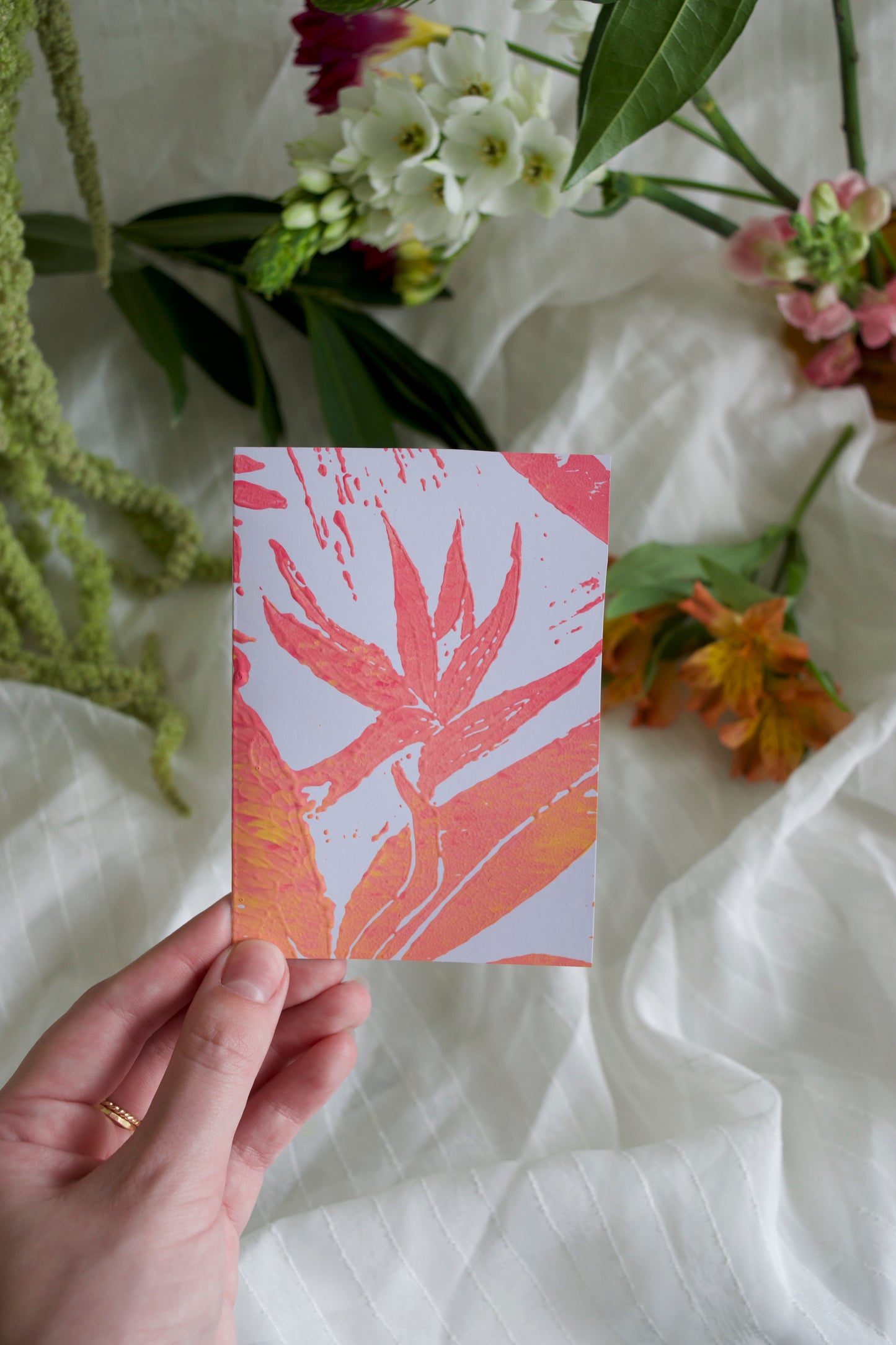 'Majorca' Bird of Paradise Greeting Card